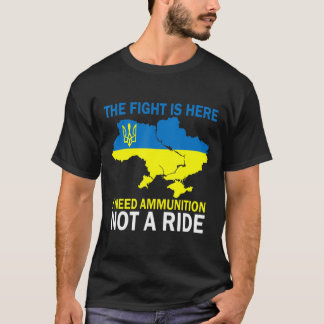 Het gevecht is hier dat ik munitie nodig heb, geen t-shirt