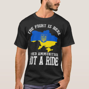 Het gevecht is hier dat ik munitie nodig heb, niet t-shirt