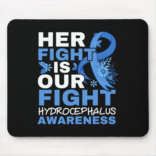 Het gevecht is ons gevecht hersentumor hydrocefalu muismat (Voorkant)