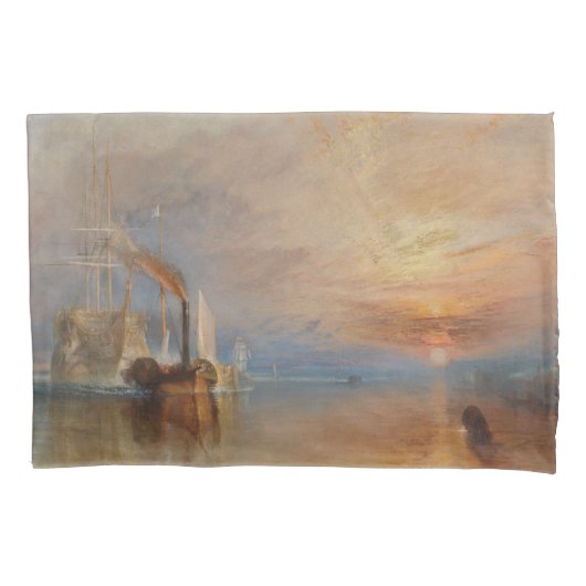 Het gevecht Temeraire Turner Sunset Seascape Kussensloop (Voorkant)