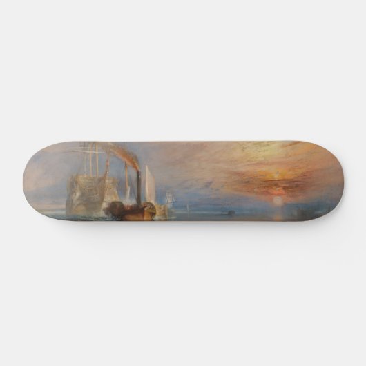 Het gevecht Temeraire Turner Sunset Seascape Persoonlijk Skateboard (Horizontaal)