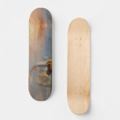 Het gevecht Temeraire Turner Sunset Seascape Persoonlijk Skateboard (Voorkant)