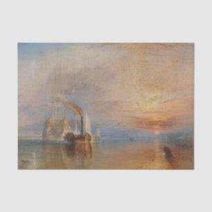 Het gevecht Temeraire Turner Sunset Seascape Tissuepapier