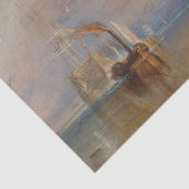 Het gevecht Temeraire Turner Sunset Seascape Tissuepapier (Detail)