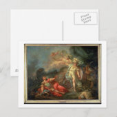 Het gevecht tussen Mars en Minerva, 1771 (olie op Briefkaart (Voorkant / Achterkant)