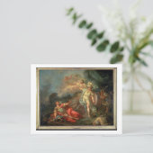 Het gevecht tussen Mars en Minerva, 1771 (olie op Briefkaart (Staand voorkant)