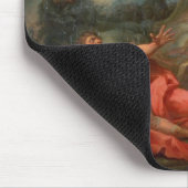 Het gevecht tussen Mars en Minerva, 1771 (olie op  Muismat (Hoek)