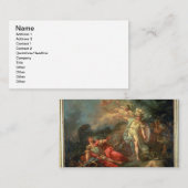 Het gevecht tussen Mars en Minerva, 1771 (olie op  Notitiekaartje (Voorkant / Achterkant)