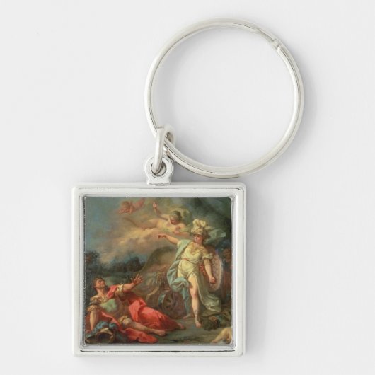 Het gevecht tussen Mars en Minerva, 1771 (olie op Sleutelhanger (Voorkant)