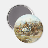 Het gevecht van Charles Marion Russell Magneet (Voorkant / Achterkant)