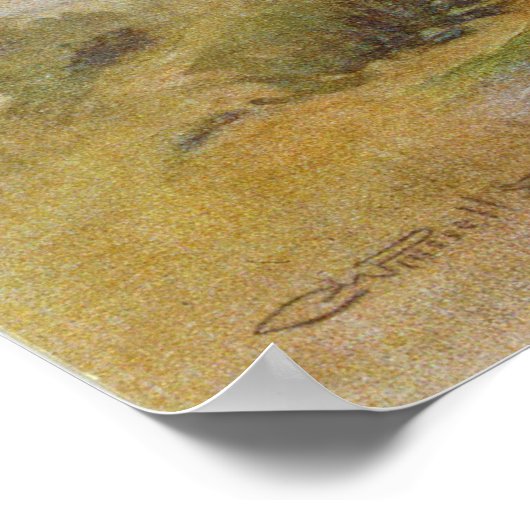 Het gevecht van Charles Marion Russell Poster (Hoek)