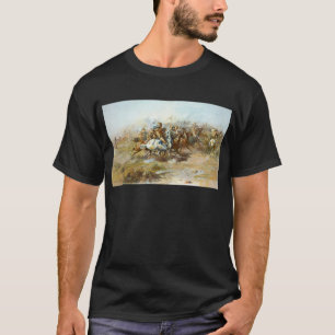 Het gevecht van Charles Marion Russell T-shirt
