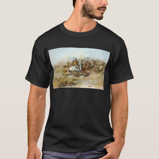 Het gevecht van Charles Marion Russell T-shirt (Voorkant)