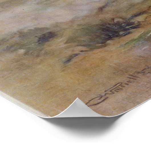 Het gevecht van Custer Poster (Hoek)