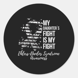 Het gevecht van mijn dochter Ehlers-danlos-syndroo Ronde Sticker