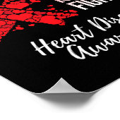 Het gevecht van mijn dochter is mijn Fight Heart D Poster (Hoek)