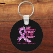 Het gevecht van mijn dochter is mijn strijd tegen  sleutelhanger (Voorkant)