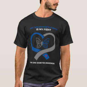 Het gevecht van mijn dochter is mijn vechttype 1 d t-shirt
