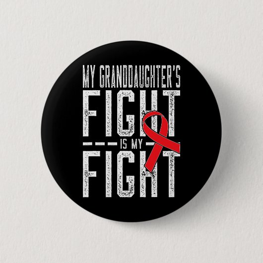 Het gevecht van mijn kleindochter is mijn strijd t ronde button 5,7 cm (Voorkant)