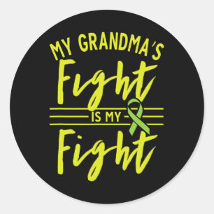 Het gevecht van mijn oma is mijn Fight Kidney Dise Ronde Sticker