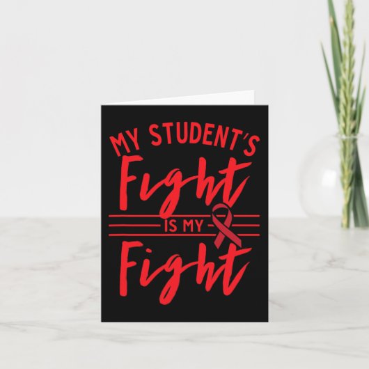 Het gevecht van mijn student is mijn gevecht tegen kaart (Voorkant)