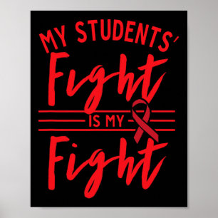 Het gevecht van mijn studenten is mijn gevecht teg poster