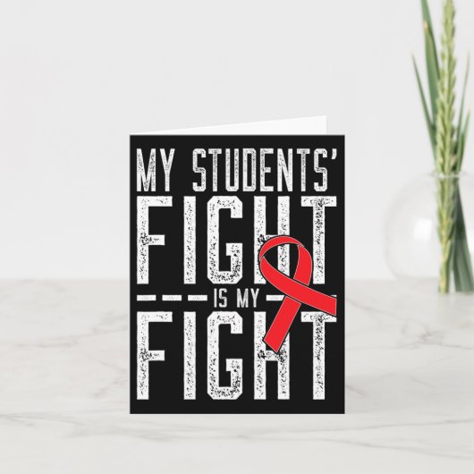 Het gevecht van mijn studenten is mijn strijd tege kaart (Voorkant)
