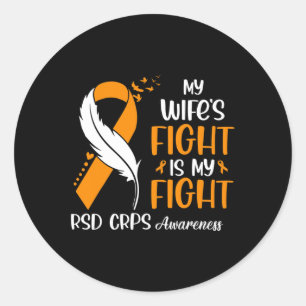 Het gevecht van mijn vrouw is mijn strijd tegen RS Ronde Sticker