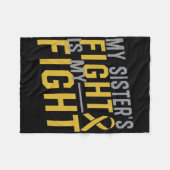 Het gevecht van mijn zus is mijn strijd tegen kind fleece deken (Voorkant (Horizontaal))