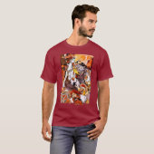 Het gevecht Vikings Norse God T T-shirt (Voorkant volledig)