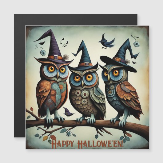 Het gevederde Coven Magnetische Wenskaart (Voorkant / Achterkant)