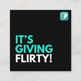 HET GEVEN ERVAN VIERKANTE VISITEKAARTJE