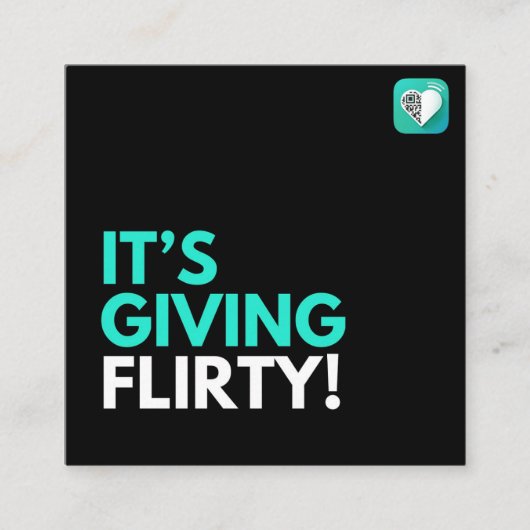 HET GEVEN ERVAN VIERKANTE VISITEKAARTJE (Voorkant)