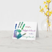 Het geven Hart notecard Kaart (Gele Bloem)