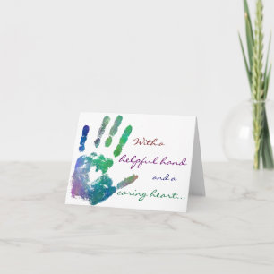 Het geven Hart notecard Kaart