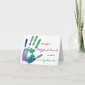 Het geven Hart notecard Kaart (Voorkant)