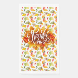 Het geven van Bedankt Papier Gastenhanddoeken Servet