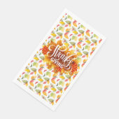 Het geven van Bedankt Papier Gastenhanddoeken Servet (Hoek)