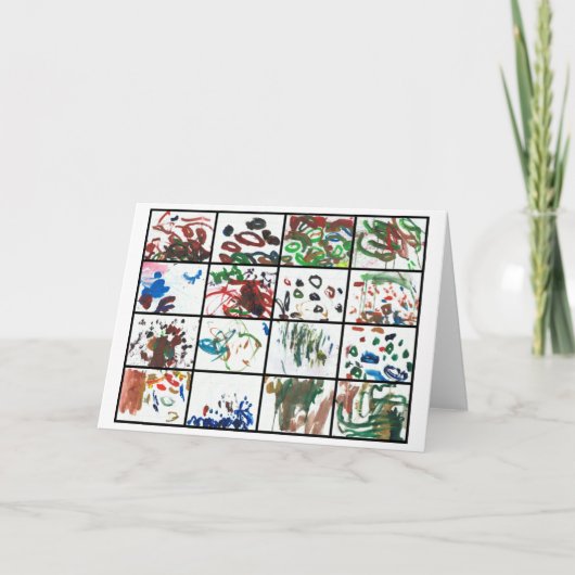 Het geven van de Kaart van het Bedankt (Voorkant)