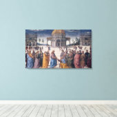 Het geven van de Keys aan St. Peter Canvas Afdruk (Insitu (Houten vloer))