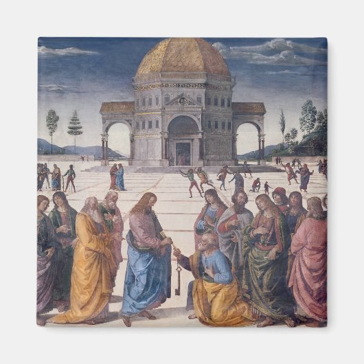 Het geven van de Keys aan St. Peter Magneet (Voorkant)