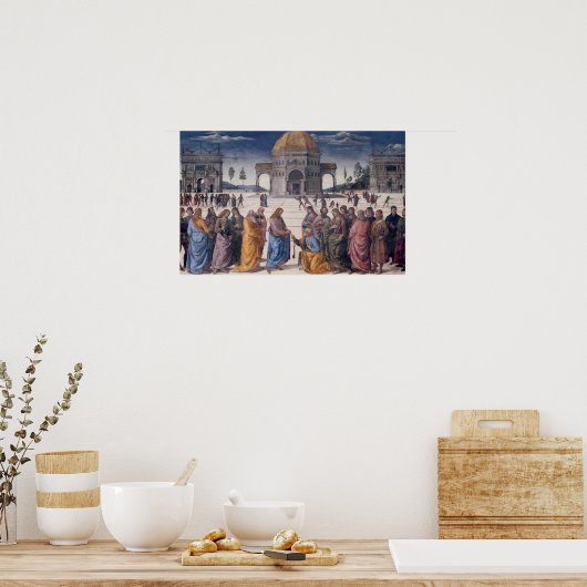 Het geven van de Keys aan St. Peter Poster (Keuken)