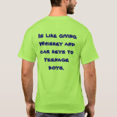 Het geven van geld en macht aan de overheid... t-shirt (Achterkant)