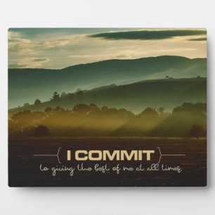 Het geven van het beste van mij Inspirerend plaque Fotoplaat