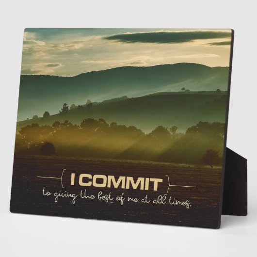 Het geven van het beste van mij Inspirerend plaque Fotoplaat (Zijkant)