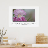 Het geven van jezelf is waar geven poster (Keuken)