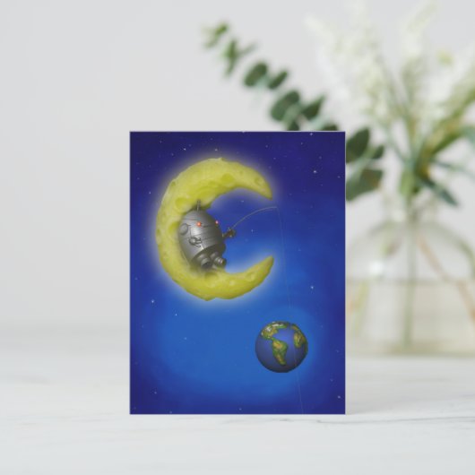 Het Geviste maan Briefkaart (Staand voorkant)