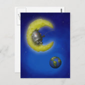 Het Geviste maan Briefkaart (Voorkant / Achterkant)