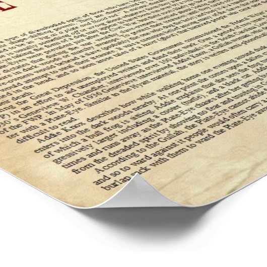 Het gevlekte Bord-oog Poster (Hoek)