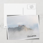 Het gevlekte kasteel omringd door wolken briefkaart (Voorkant / Achterkant)